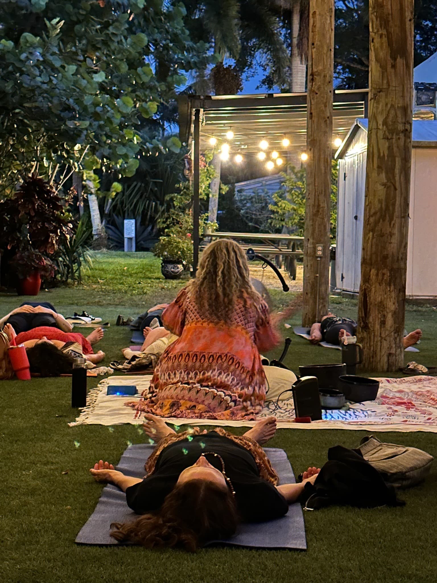 Sound healing session at The Bless Ewe Center